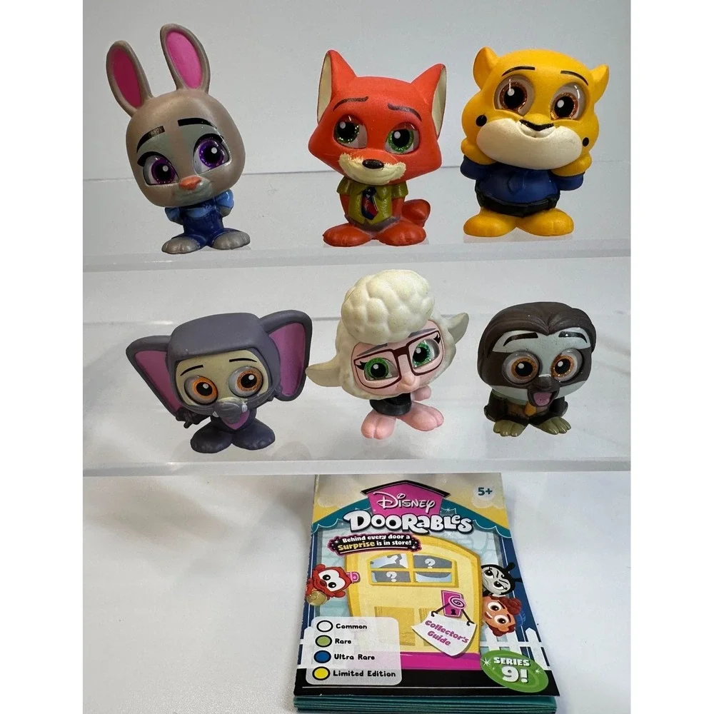 Disney Doorables ZOOTOPIA Judy Hopps Nick Wilde Flash COMPLETE Series 9 Set of 6